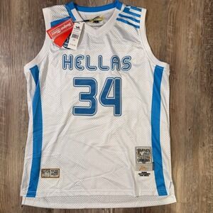NWT Giannis Antetokounmpo Jersey Size 2XL Hellas Team Greece Headgear Classics